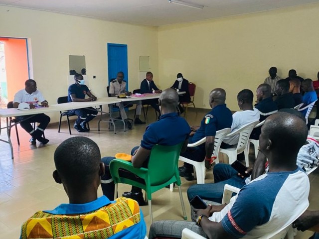 LE CENTRE DE SECOURS D'URGENCE DE L’AGNEBY-TIASSA RECOIT SON NOUVEAU CHEF