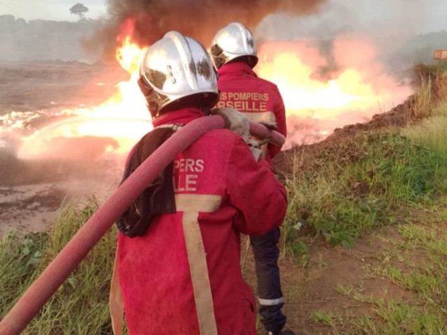 INCENDIE D’UN BASSIN DE RESIDUS D’HUILE DE LA SOCIETE PALMCI A ABOISSO
