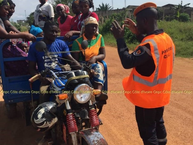 DES BOULANGERIES ET TRANSPORTEURS SENSIBILISES PAR LES POMPIERS CIVILS DU LOH-DJIBOUA ET DU TCHOLOGO