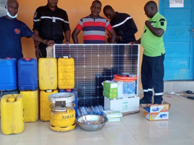 LE CONSEIL REGIONAL DU BAFING FAIT UN DON AUX POMPIERS CIVILS