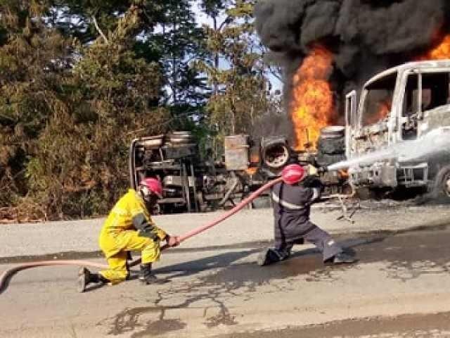 LE PIRE EVITE A LOGOUALE GRACE AUX POMPIERS CIVILS