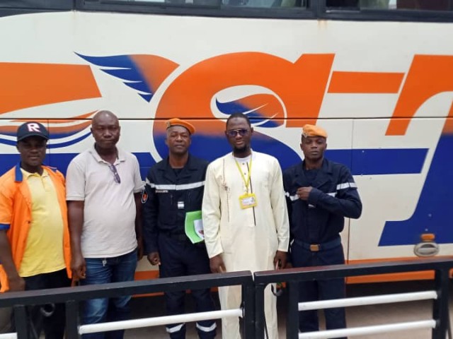 LES TRAVAILLEURS DE LA COMPAGNIE DE TRANSPORT ST SENSIBILISES PAR LES POMPIERS CIVILS DU HAUT-SASSANDRA