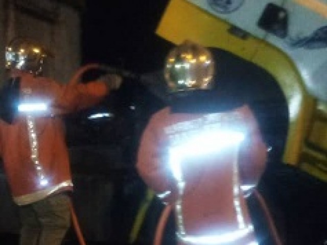BONDOUKOU : UN CAMION DE TRANSPORT DE MARCHANDISES DIVERSES MANQUE DE PARTIR EN FUMEE