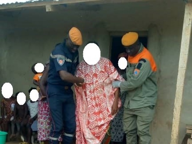 DIVO : UNE FEMME DE SOIXANTE ANS ASSISTEE PAR LES POMPIERS CIVILS DU LOH-DJIBOUA