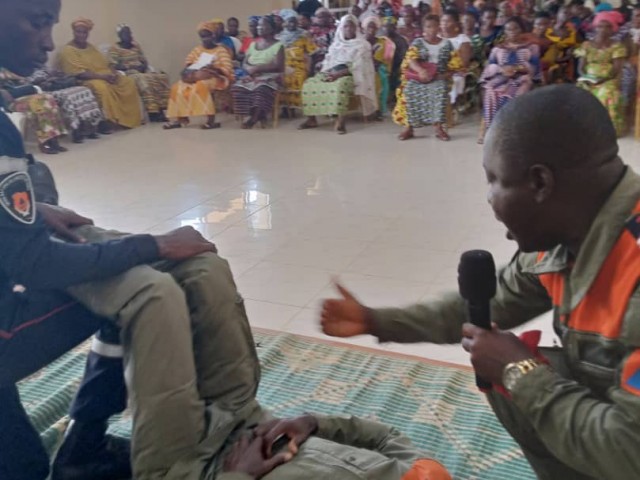 DIVO : LES POMPIERS CIVILS DU LOH-DJIBOUA SENSIBILSENT DES CENTAINES DE PERSONNES A GUITRY