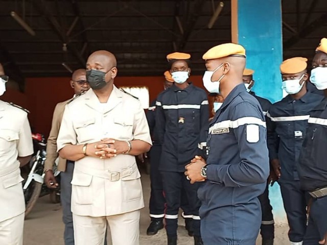 LE PREFET DE REGION VISITE LE CENTRE DE SECOURS D’URGENCE DU GOH