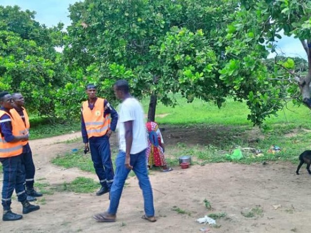 SAISON DES PLUIES : LES VISITES DE PROXIMITE DES POMPIERS CIVILS A L’ENDROIT DES POPULATIONS CONTIUNUENT A TOUMODI ET BOUNA