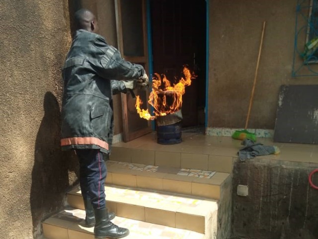FEU DE GAZ A SOUBRE : LES POMPIERS CIVILS EVITENT LE PIRE