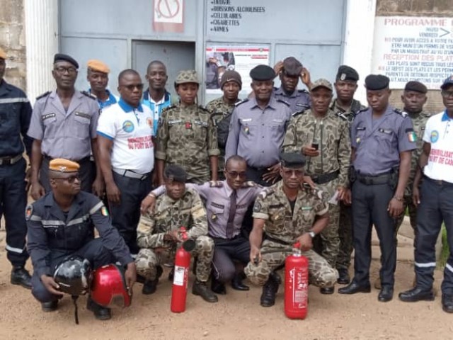 LA PRISON CIVILE DE DIMBOKRO ACCUEILLE LES POMPIERS CIVILS