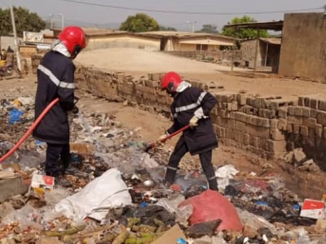 LES POMPIERS CIVILS DE FERKESSEDOUGOU ET MANKONO ENGAGES SUR DES INCENDIES