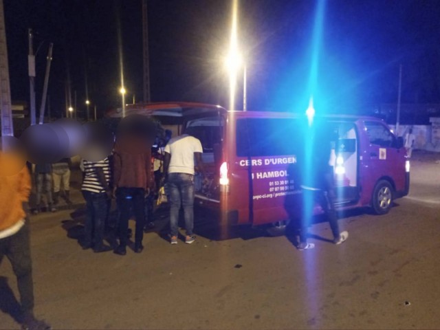 KATIOLA : 03 VICTIMES DANS UNE COLLISION ENTRE UN TRICYCLE ET UNE MOTO