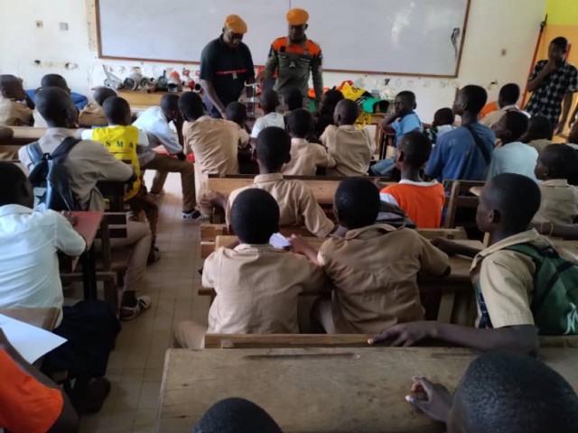LES POMPIERS CIVILS DE LA NAWA PRESENTS A LA 7IEME EDITION DES JOURNEES CARRIERES A SOUBRE