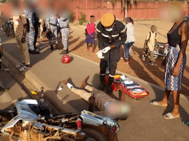 KATIOLA : TROIS ELEVES BLESSES DANS UNE COLLISION FRONTALE