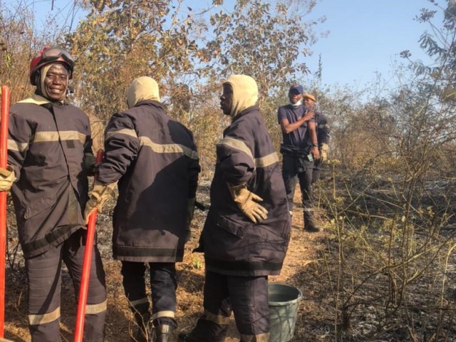 DEUX INCENDIES ETEINTS PAR LES POMPIERS CIVILS A FERKESSEDOUGOU ET MAN