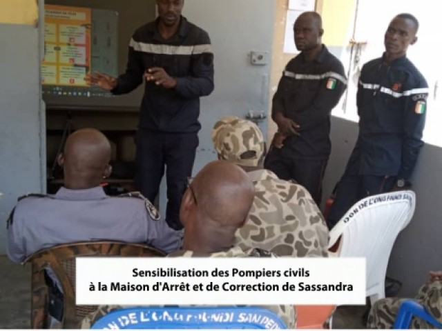 SASSANDRA : FIN DE LA SERIE DE SENSIBILISATIONS ENTAMEE PAR LES POMPIERS CIVILS DU GBOKLE