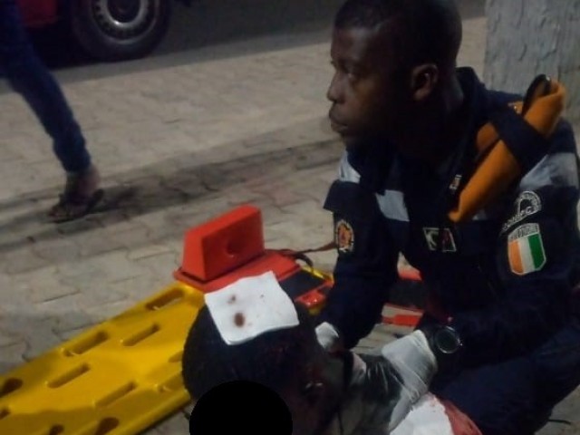 AGBOVILLE : UN TRAUMATISME CRANIEN POUR UN MOTOCYCLISTE SANS CASQUE SUITE A UN ACCIDENT DE LA CIRCULATION