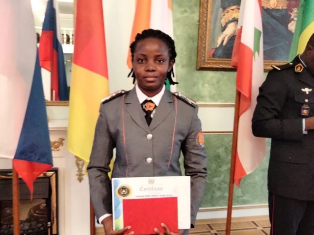 PROTECTION CIVILE : L’IVOIRIENNE MADOU GOMENET HONORE LA CÔTE D’IVOIRE EN RUSSIE