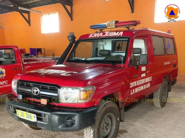 LES POMPIERS CIVILS DU GOH ASSISTENT DEUX PERSONNES AU QUARTIER GARAHIO DE GAGNOA