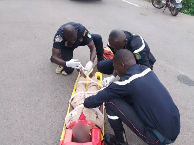 AGBOVILLE : UN ELEVE PERCUTE PAR UN MOTOCYCLISTE