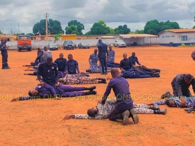 BOUNA : 67 ELEVES SOUS-OFFICIERS DE LA GENDARMERIE FORMES SUR LES GESTES DE PREMIERS SECOURS