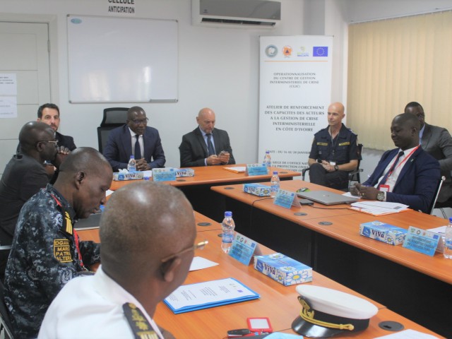 GESTION DE CRISE : LA FORMATION DES ACTEURS DU CENTRE DE GESTION INTERMINISTERIEL DE CRISE EN COTE D’IVOIRE A DEBUTE