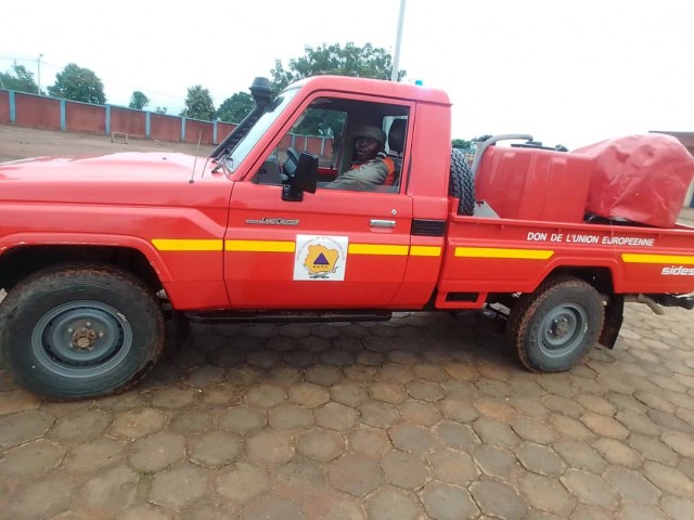 KATIOLA : UN FEU DE GAZ ETEINT PAR LES POMPIERS CIVILS