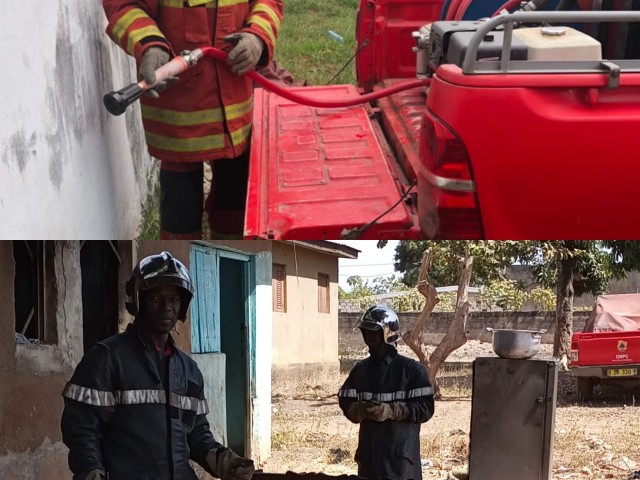 LES POMPIERS CIVILS METTENT FIN A DES INCENDIES A ADZOPE ET A ODIENNE
