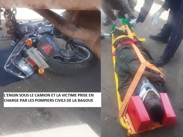 ACCIDENT DE LA CIRCULATION : UN MOTOCYCLISTE BLESSE PAR UN POIDS-LOURD A BOUNDIALI ET UN AUTRE TUE A ABOISSO