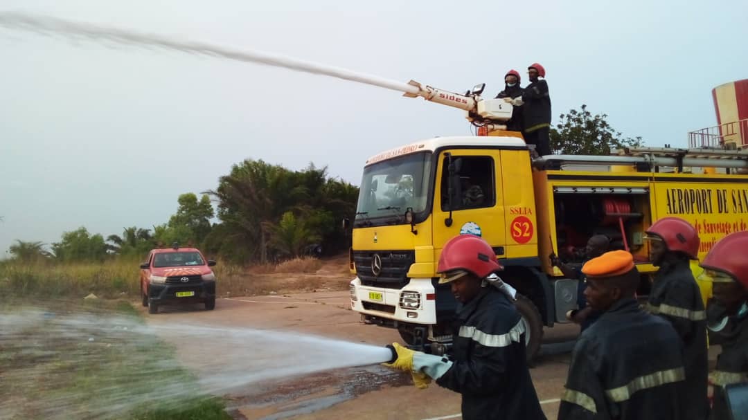 INCENDIES D’AERONEFS : LES POMPIERS CIVILS DE SAN-PEDRO S’EXERCENT