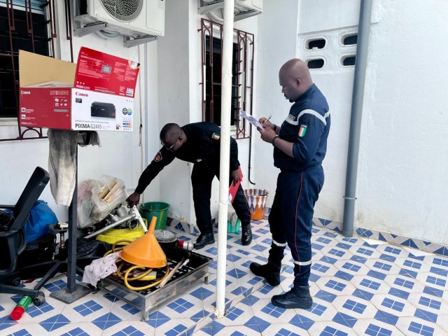 SECURITE INCENDIE : DEUX ENTREPRISES VISITEES DANS LA COMMUNE DE COCODY