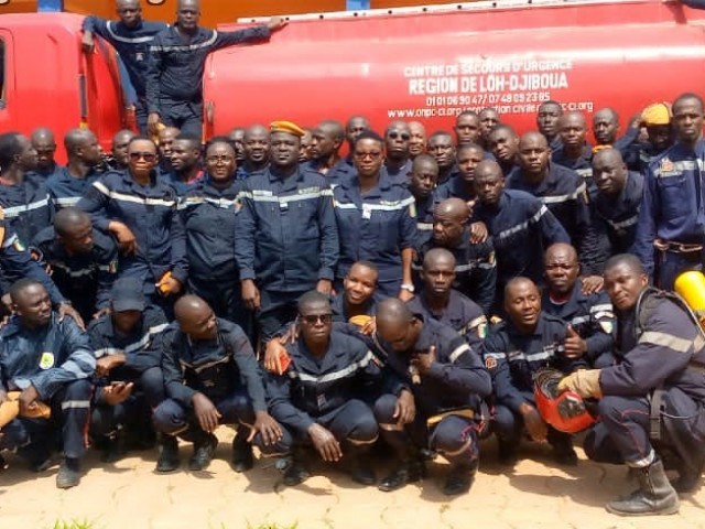 DIVO : LES POMPIERS CIVILS DU LOH-DJIBOUA ORGANISENT UNE JOURNEE D’ACTIVITES DANS LEUR CENTRE
