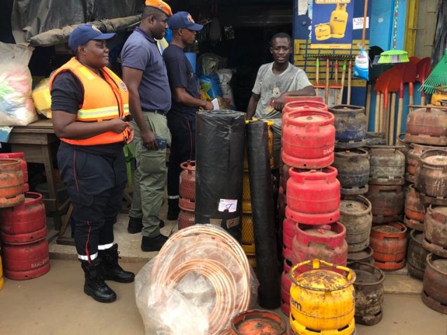 SECURITE INCENDIE A ABOISSO : LES POMPIERS CIVILS SENSIBILISENT LES PROPRIETAIRES ET GERANTS DES DEPOTS DE GAZ