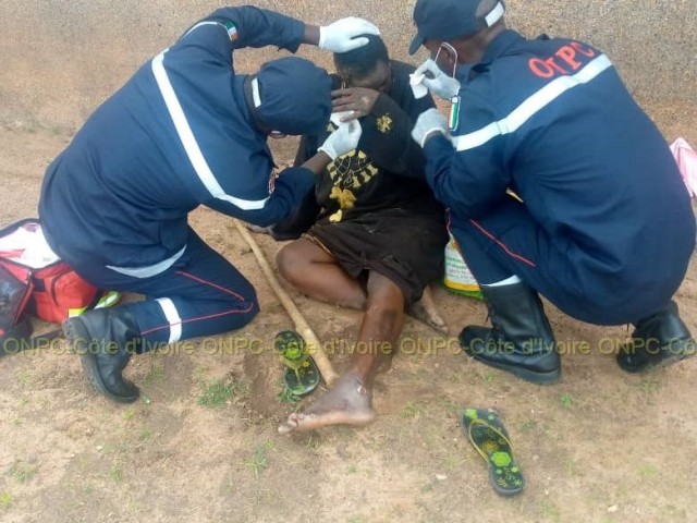LES POMPIERS CIVILS DU GUEMON ASSISTENT UNE VICTIME D’UN MALAISE ET D’UN ACCIDENT