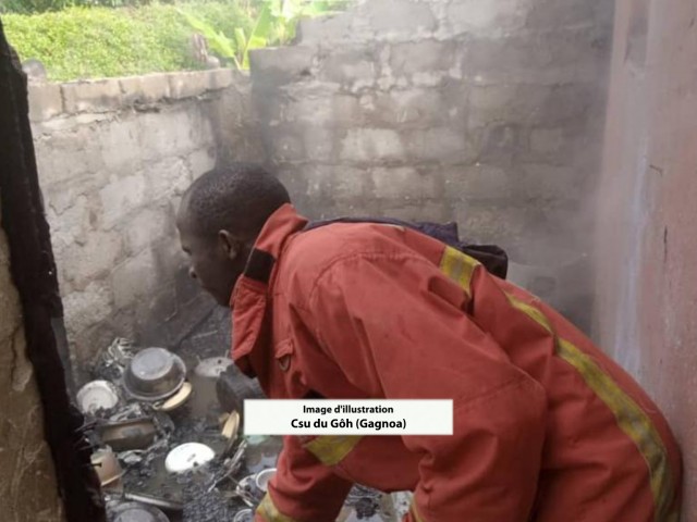 DEUX INCENDIES MAITRISES PAR LES POMPIERS CIVILS A GAGNOA ET TOUBA