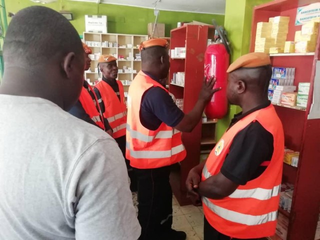 ZUENOULA : LE PERSONNEL DE PLUSIEURS PHARMACIES SENSIBILISE SUR LA SECURITE INCENDIE
