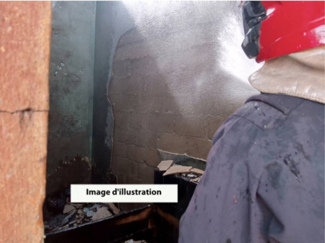 AGBOVILLE : LES POMPIERS CIVILS FONT FACE A UN FEU DE CUISSON