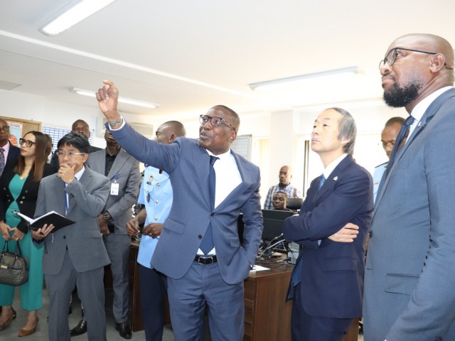 L’AMBASSADEUR DU JAPON VISITE LE SIEGE DE L’OFFICE NATIONAL DE LA PROTECTION CIVILE (ONPC)
