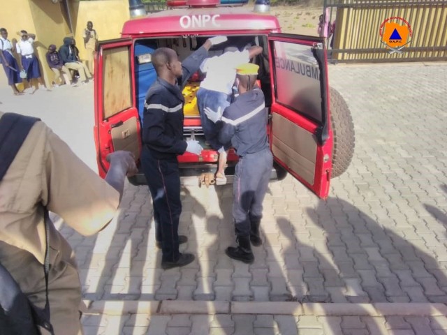 LES POMPIERS CIVILS DU FOLON ET DU GOH PORTENT ASSISTANCE A DES PERSONNES EN DETRESSE