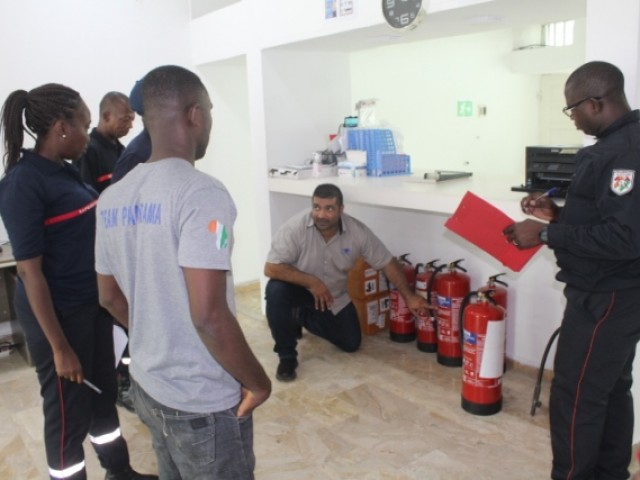 AGREMENT EN SECURITE INCENDIE : DEUX ENTREPRISES VISITEES PAR L’ONPC A COCODY ET MARCORY