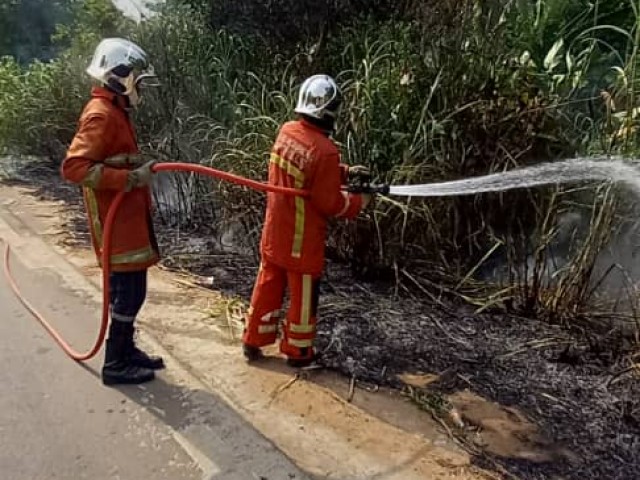 UNE FORÊT CLASSÉE SAUVÉE DES FLAMMES PAR LES POMPIERS CIVILS A ABOISSO