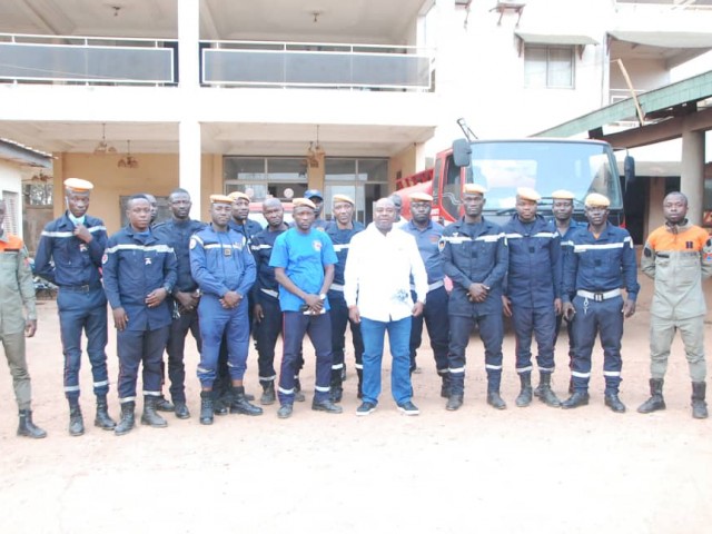 LE DEPUTE AKOTO OLIVIER VISITE LE CENTRE DE SECOURS D’URGENCE DE LA REGION DE L’IFFOU