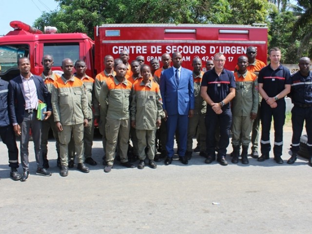 LA DIRECTION GENERALE DE L’ONPC VISITE DES STAGIAIRES CHEFS DE GROUPE A GRAND-BASSAM